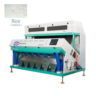 Clasificador del color del arroz del CCD de la alta exactitud 10T con 384 canales inclinados