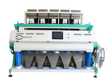 Tecnología de proceso única de los canales inclinados de la máquina del clasificador del color del CCD del arroz/de las semillas